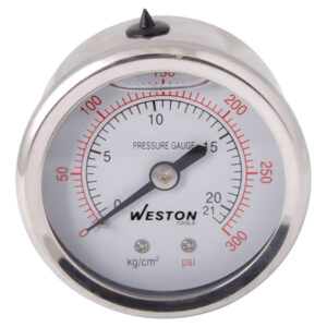 MANOMETRO GLICERINA 2" 1/4"NPT 7KG/100LBS POST.